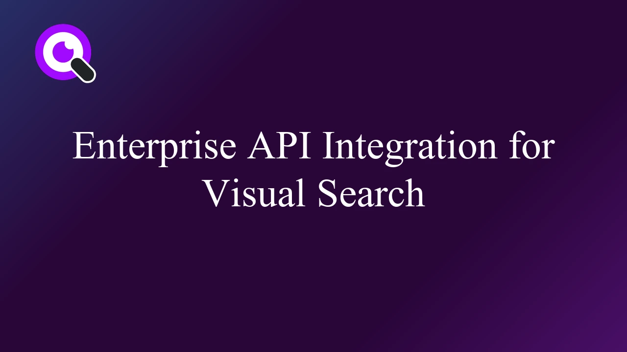 Enterprise API Integration for Visual Search
